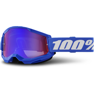 100% Gafas de Cross Niño  Strata 2 Azul-Rojo