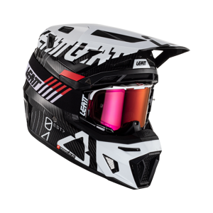 Leatt Casco de Cross  Moto Kit 9.5 V23 Carbono Blanco