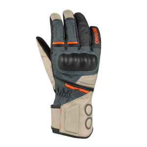 Bering Guantes de Moto Mujer  Siberia Beige-Gris-Naranja