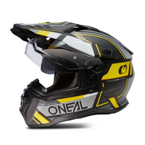 O'Neal Casco Adventure  D-SRS Square V.23 Negro-Gris-Amarillo