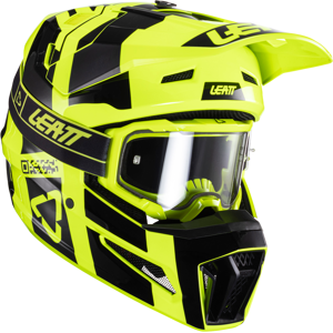 Leatt Casco de Cross con Gafas  Kit Moto 3.5 V24 Cítrico