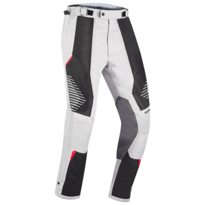 Bering Pantalones de Moto  Bakundu Gris-Negro-Rojo