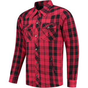 Rusty Stitches Chaqueta de Moto  Neil Negro-Rojo