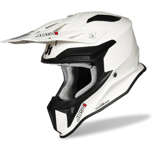 Just1 Casco de Cross  J18 Solid Blanco