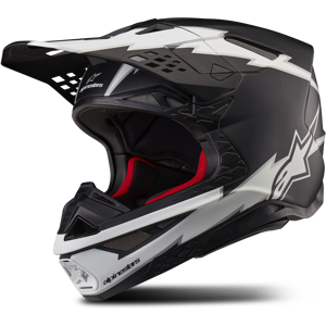 Alpinestars Casco de Cross  Supertech S-M10 Ampress Negro-Blanco