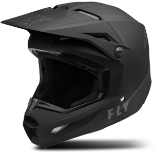 FLY Racing Casco de Cross  Kinetic Negro Mate