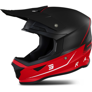 Shot Race Gear Casco de Cross Shot Furious 3.0 Negro-Rojo