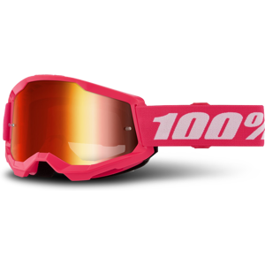 100% Gafas de Cross  Strata 2 Rosa-Rojo