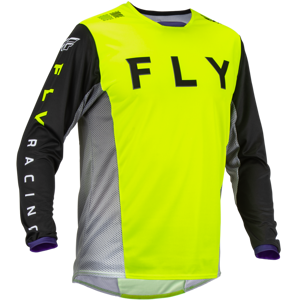 FLY Racing Camiseta de Cross  Kinetic Hivis-Negro