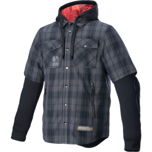 Alpinestars Camisa de Moto  MO.ST.EQ Tartan Gris-Negro