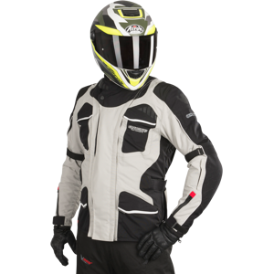 ON BOARD Chaqueta de Moto  Stone 4 Seasons Negro-Gris claro