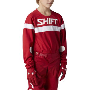 Shift Camiseta de Cross  White Label Haut Niño Roja