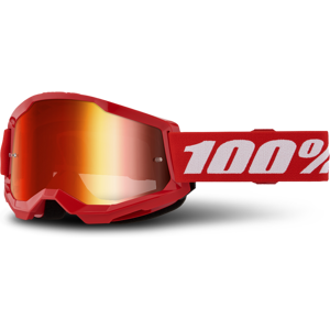 100% Gafas de Cross  Strata 2 Rojas