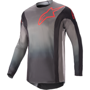 Alpinestars Camiseta de Cross  Techstar Sein Negro-Rojo Neón