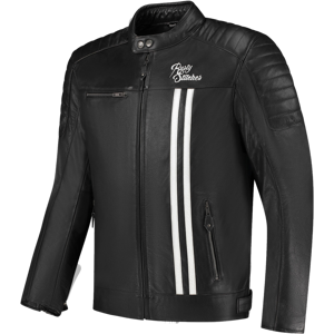 Rusty Stitches Chaqueta de Moto  Cooper Negro-Blanco