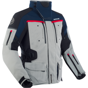 Bering Chaqueta de Moto  Freeway Gris-Azul Marino