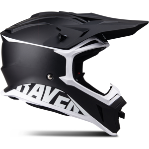 Raven Casco de Cross  Airborne Evo Negro-Blanco