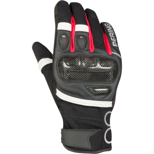 Bering Guantes de Moto  Raid Negro-Blanco-Rojo