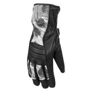 Rusty Stitches Guantes de Moto Mujer  Bianca Negro Pantera