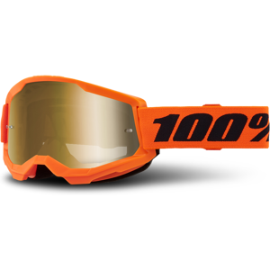 100% Gafas de Cross Niño  Strata 2 Naranja-Dorado