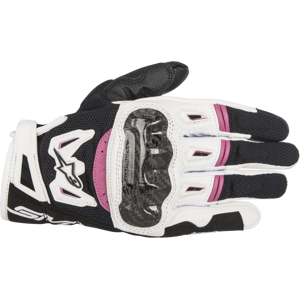 Alpinestars Guantes de Moto  SMX-2 Air Carbon V2 Mujer Negro-Blanco