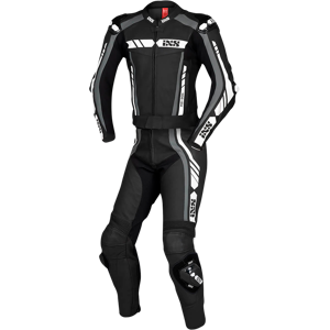 iXS Traje de cuero  RS-800 Negro-Gris-Blanco 2-Piezas