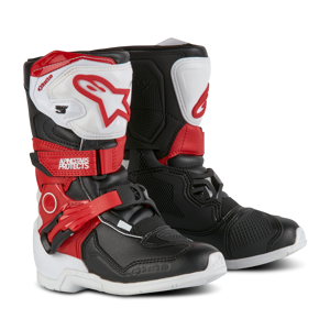 Alpinestars Botas de Cross Niño  Tech 3SBlanco-Negro-Rojo Brillante