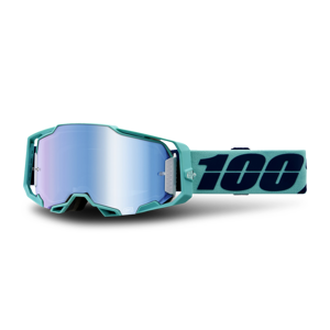 100% Gafas de Cross  Armega Lente Esterel Espejo Azul