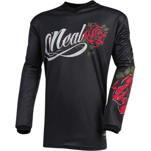 O'Neal Camiseta de Cross  Element Mujer Negro-Rojo