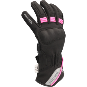 Richa Guantes de Moto para Mujer  Torch Negro-Rosa