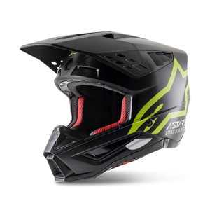 Alpinestars Casco de Cross  SM5 Compass Negro-Amarillo