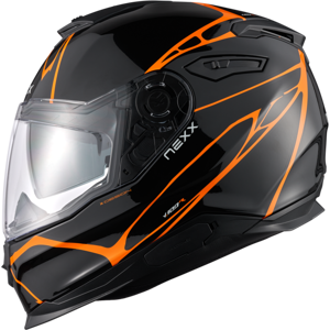 Nexx Casco Integral  Y.100 B-Side Negro-Naranja