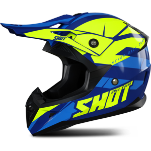 Shot Race Gear Casco de Cross Shot Pulse Revenge Azul Marino-Amarillo-Azul