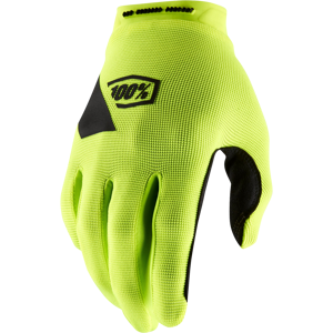 100% Guantes de Cross  Ridecamp Amarillo Fluo