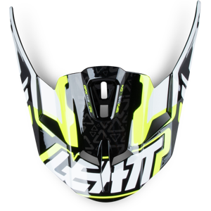 Leatt Visera de casco GPX 5.5 V04 Amarillo-Negro-Blanco M-XXL