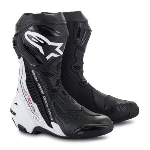 Alpinestars Botas de Moto  Supertech R Negro-Blanco