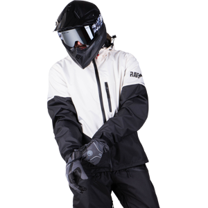 Raven Chaqueta de Moto de Nieve  Boondocker Blanco-Negro