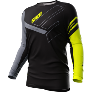 Shot Race Gear Camiseta de Cross Shot Contact Amarillo Neón