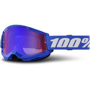 100% Gafas de Cross  Strata 2 Azul-Rojo