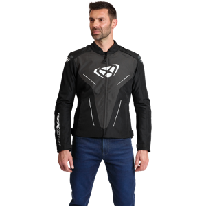 Ixon Chaqueta de Moto  Prodigy Negro-Antracita-Blanco