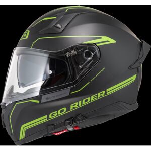 Casco Moto Integral Nzi Go Rider Stream Solid Negro K M