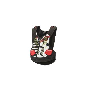 Peto Alpinestars Sequence Chest Protector Blanco rojo  6701819-123