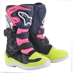 Botas Alpinestars Infantil Tech 3S Kids Negro Azul Rosa  2014518-1176