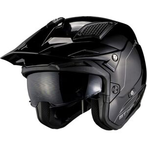 MT Helmets Casco MT District SV Solid Negro Brillo  12680000113