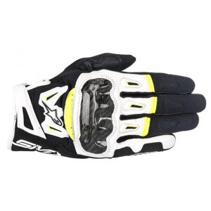 Guantes Alpinestars Smx-2 Ac V2 Negro Blanco Amarillo Fluor  3567717-125