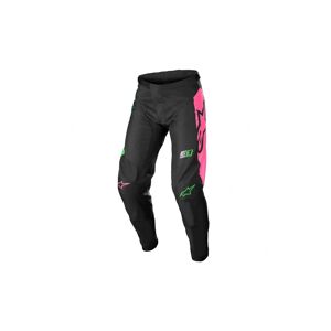 Pantalón Infantil Alpinestars Racer Compass Negro Verde Neon  3742122-1669