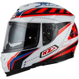 Casco Nzi Eurus 2 Duo Project Blanco Rojo Azul Brillo  150312A612