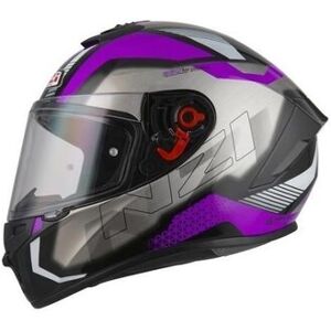 Casco Nzi Trendy Metal Negro Purpura  150330A513