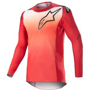 Camiseta Alpinestars Supertech Risen Mars Rojo Blanco  3760423-3120