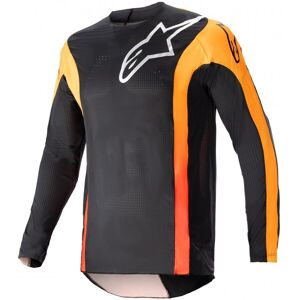 Camiseta Alpinestars Techstar Sein Negro Hot Naranja  3761123-1041